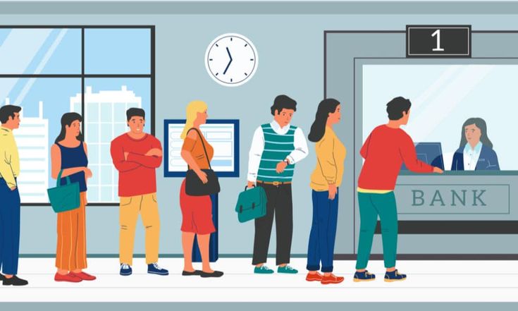 People using banking and digital payment services